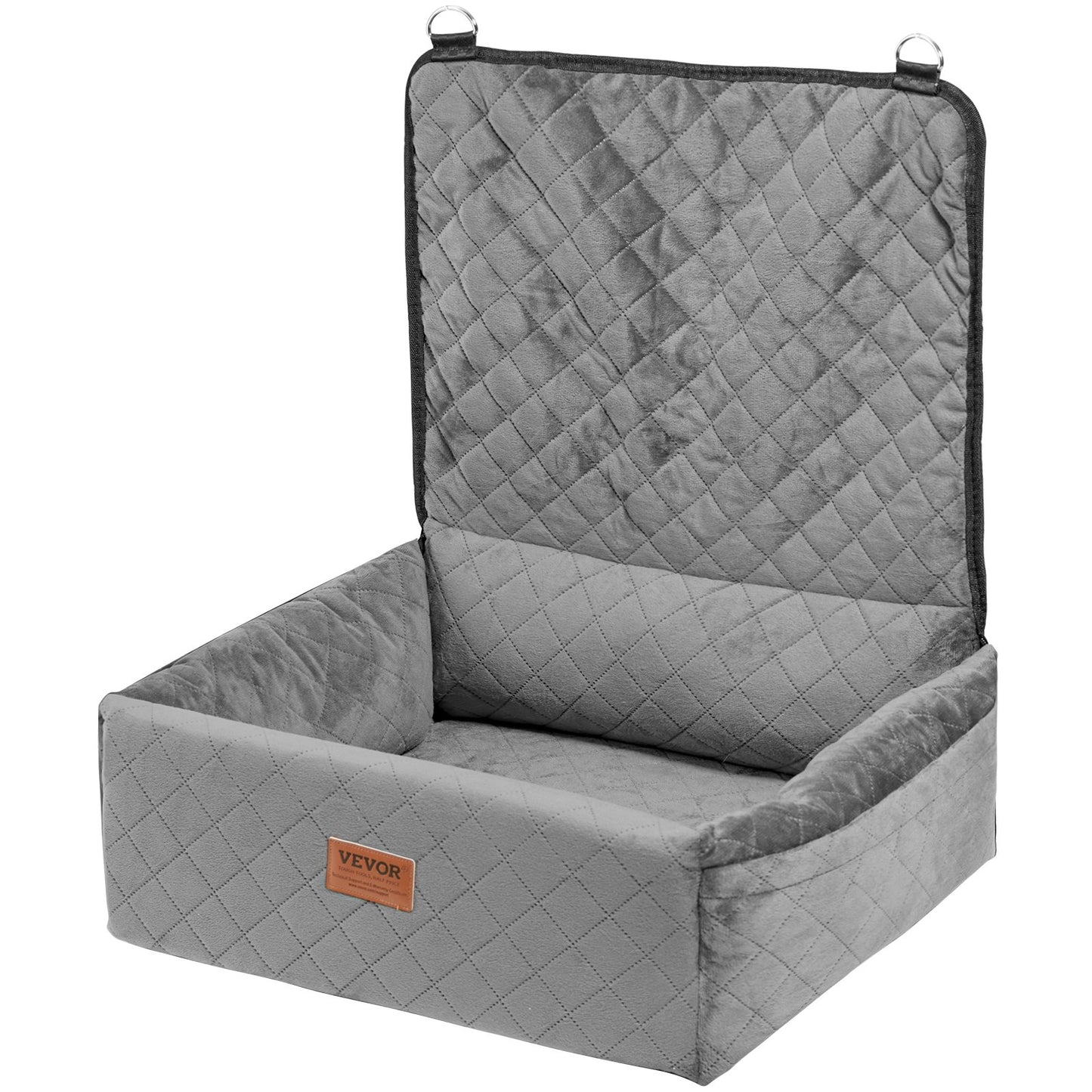 Dog Booster Car Seat Pet Car Seat for Small Medium Dogs up to 40 lbs Gray