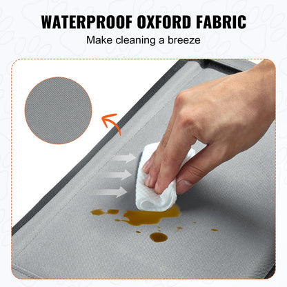 Dog Booster Car Seat Pet Car Seat for Small Dog up to 26 lbs Gray