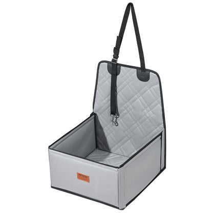 Dog Booster Car Seat Pet Car Seat for Small Dog up to 26 lbs Gray