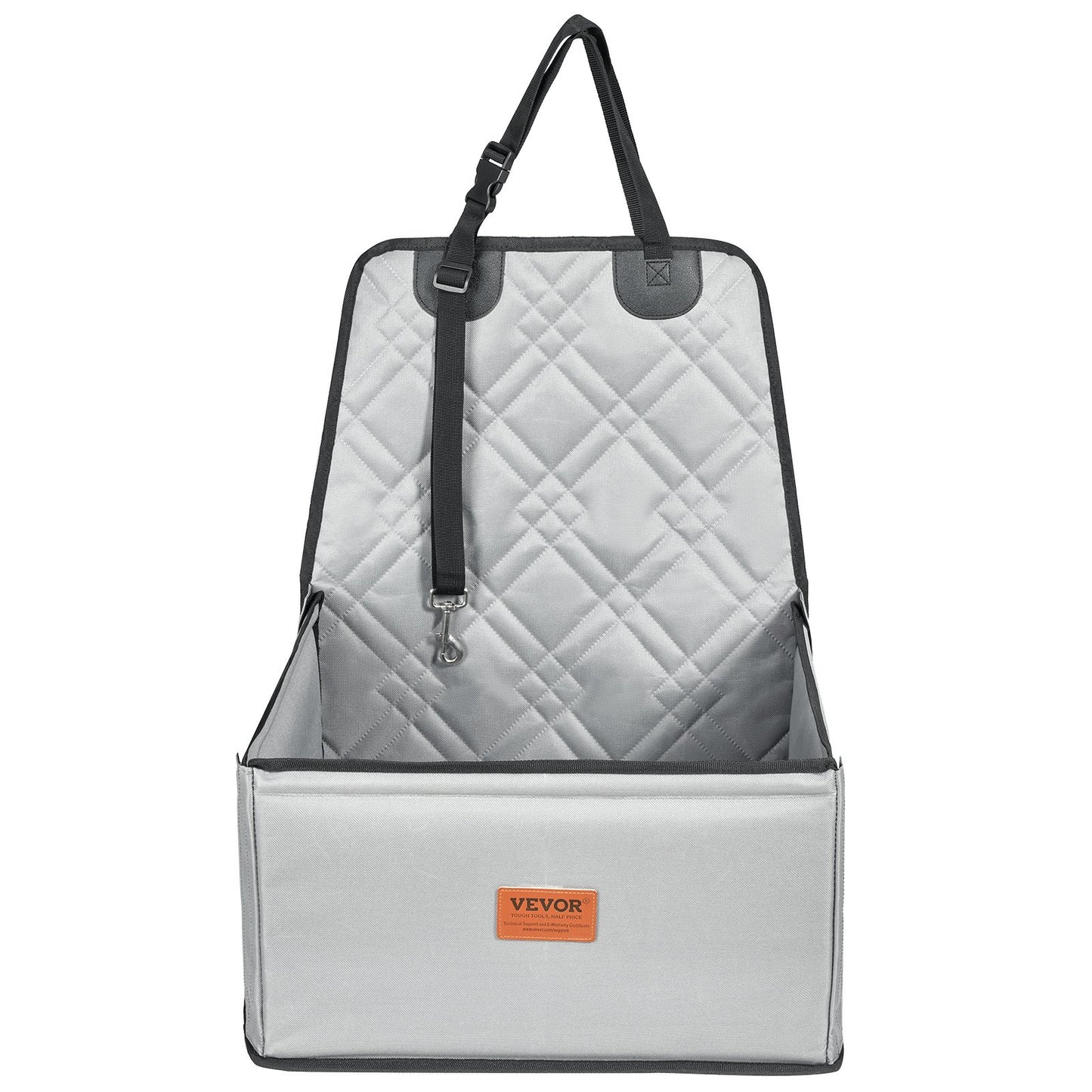 Dog Booster Car Seat Pet Car Seat for Small Dog up to 26 lbs Gray