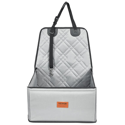 Dog Booster Car Seat Pet Car Seat for Small Dog up to 26 lbs Gray