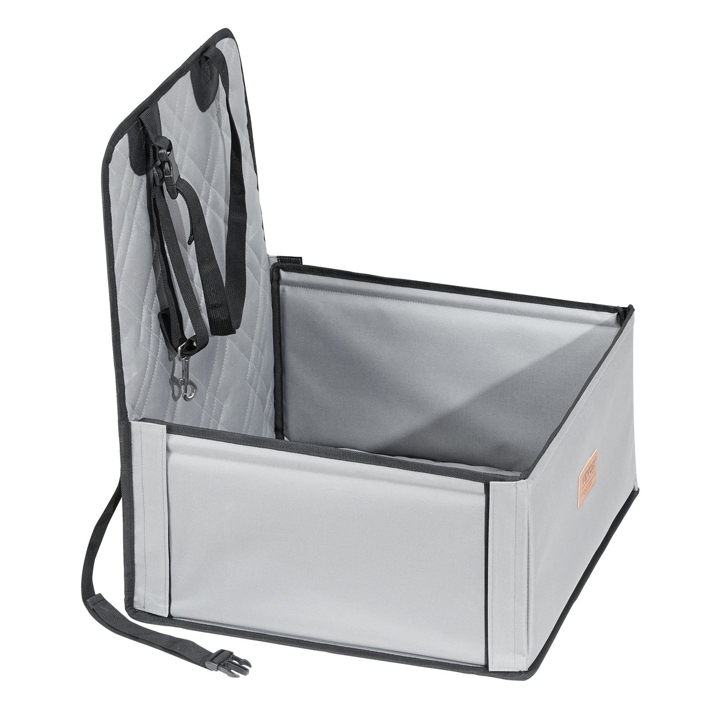 Dog Booster Car Seat Pet Car Seat for Small Dog up to 26 lbs Gray