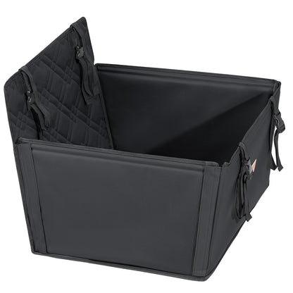 Hunde-Booster-Autositz, Haustier-Autositz für kleine und mittelgroße Hunde bis zu 18 kg, Schwarz