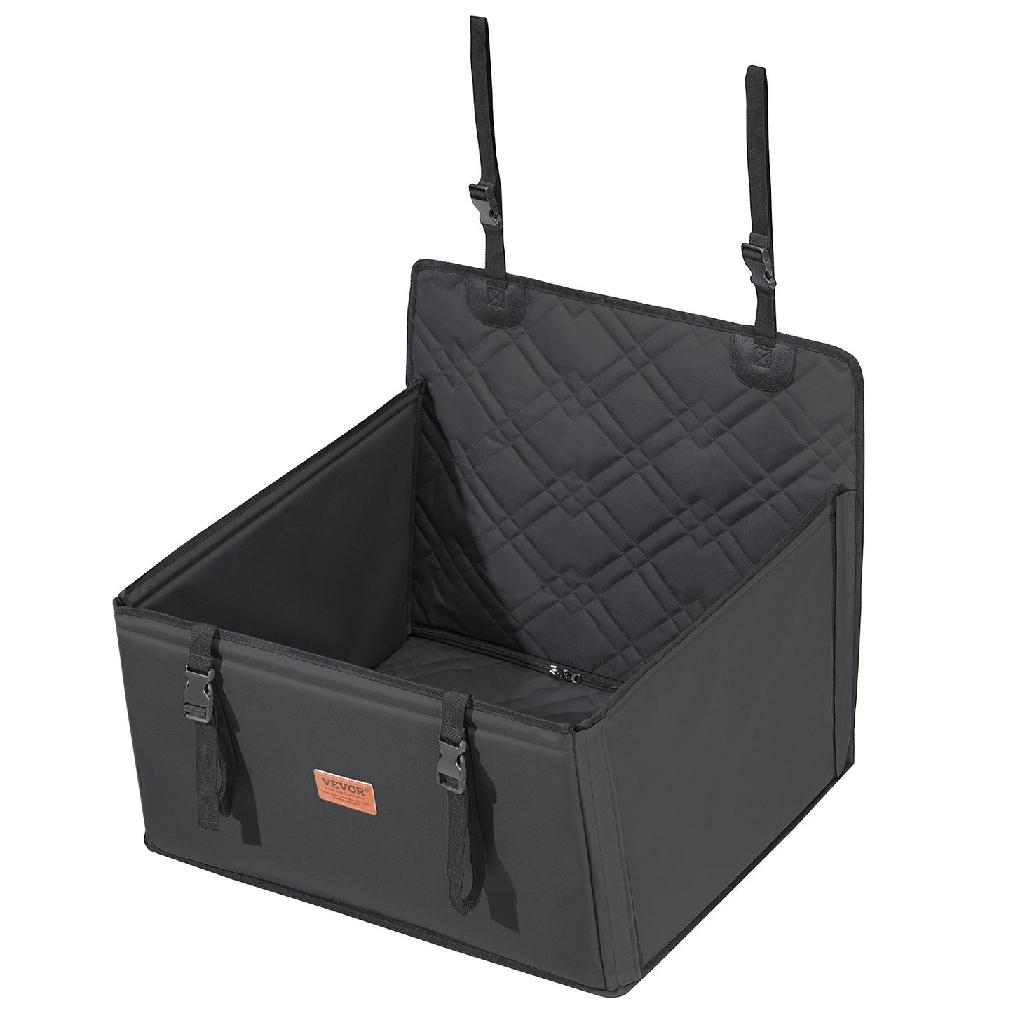 Hunde-Booster-Autositz, Haustier-Autositz für kleine und mittelgroße Hunde bis zu 18 kg, Schwarz