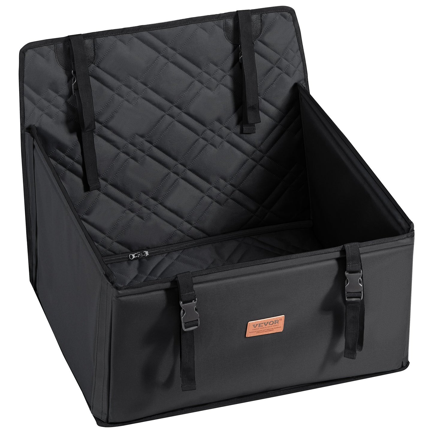 Hunde-Booster-Autositz, Haustier-Autositz für kleine und mittelgroße Hunde bis zu 18 kg, Schwarz