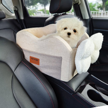 Center Console Dog Car Seat Dog Booster Car Seat for Small Dog 8 lbs