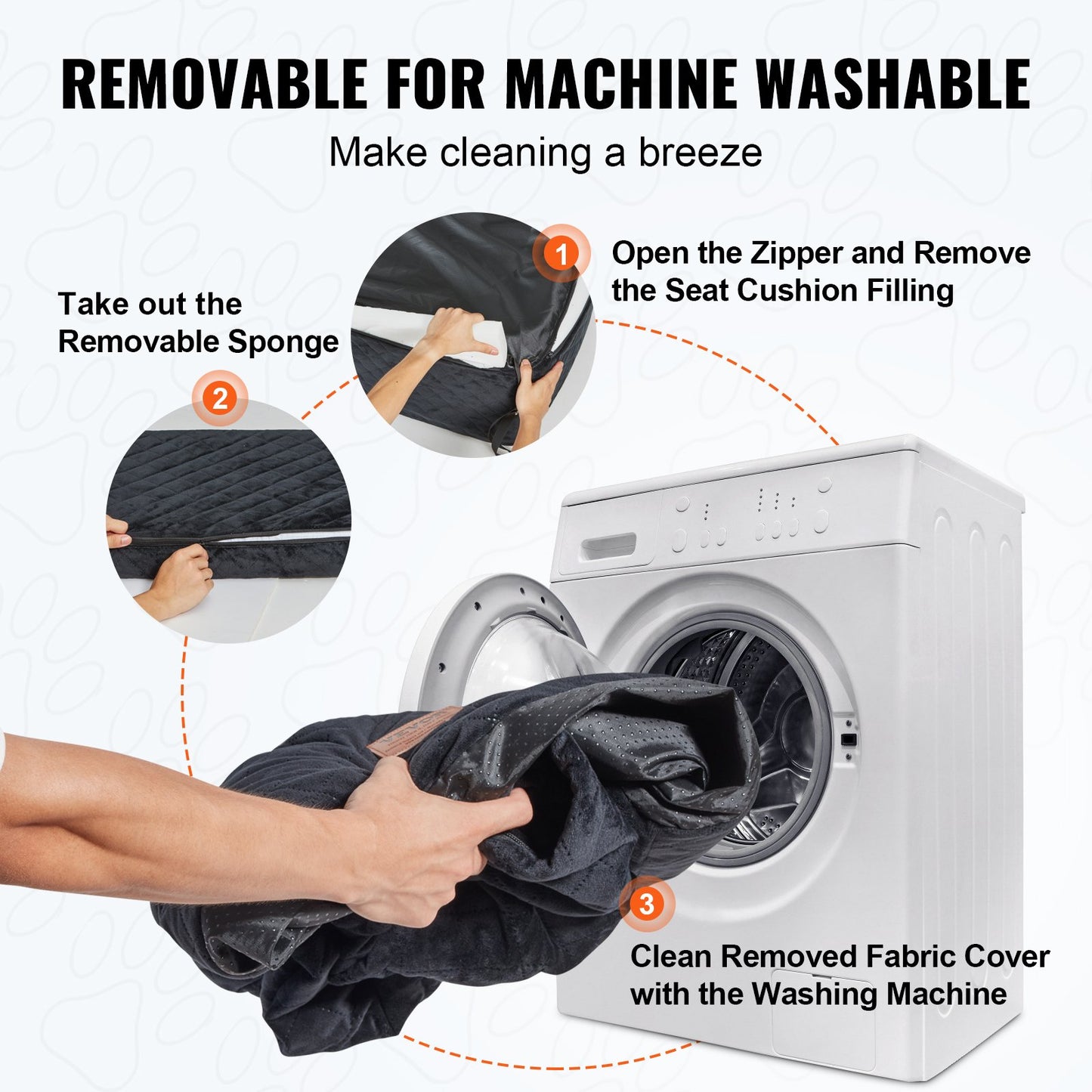 Dog Booster Car Seat Pet Car Seat for Medium Large Dog up to 55 lbs Black