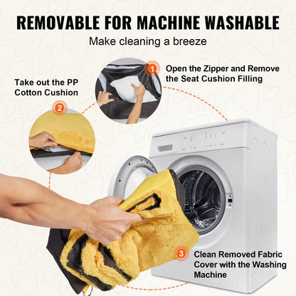 Hunde-Booster-Autositz, Haustier-Autositz für kleine Hunde bis zu 25 Pfund, Schwarz