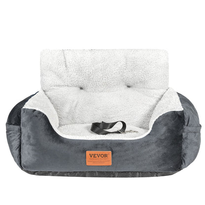 Dog Booster Car Seat Pet Car Seat for Small Dog Up to 20lbs Dark Gray