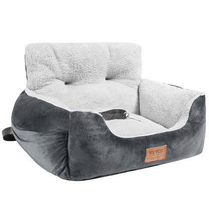 Dog Booster Car Seat Pet Car Seat for Small Dog Up to 20lbs Dark Gray