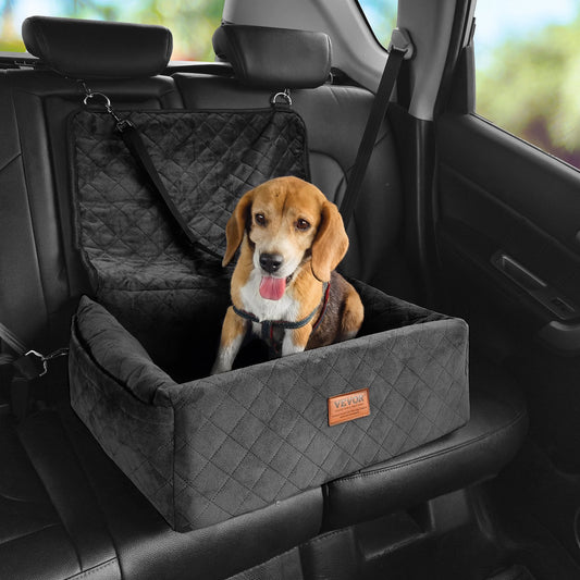 Dog Booster Car Seat Pet Car Seat for Small Medium Dogs up to 40 lbs Black