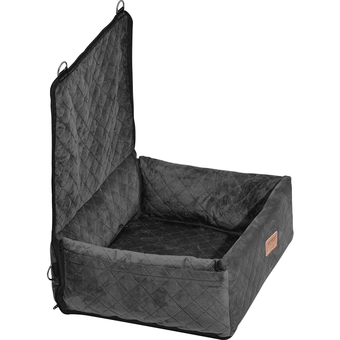 Dog Booster Car Seat Pet Car Seat för små medelstora hundar upp till 40 lbs Svart