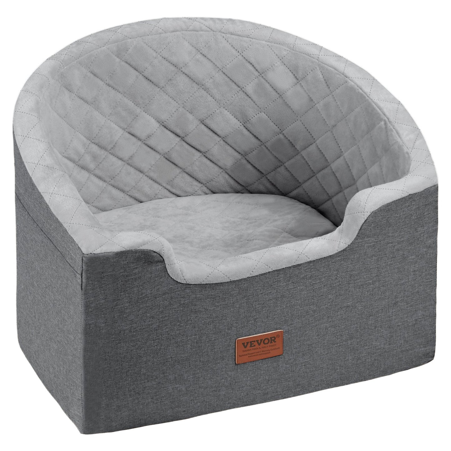 Dog Booster Autositz Haustier-Autositz für kleine und mittelgroße Hunde bis zu 55 lbs Grau