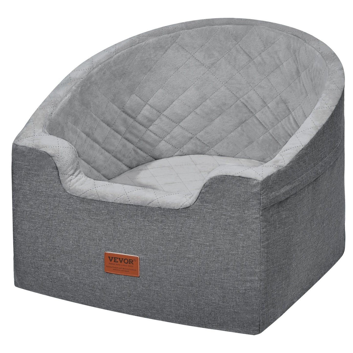 Dog Booster Autositz Haustier-Autositz für kleine und mittelgroße Hunde bis zu 55 lbs Grau