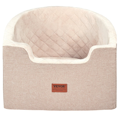 Dog Booster Car Seat Pet Car Seat for Small Medium Dogs up to 55 lbs Brown