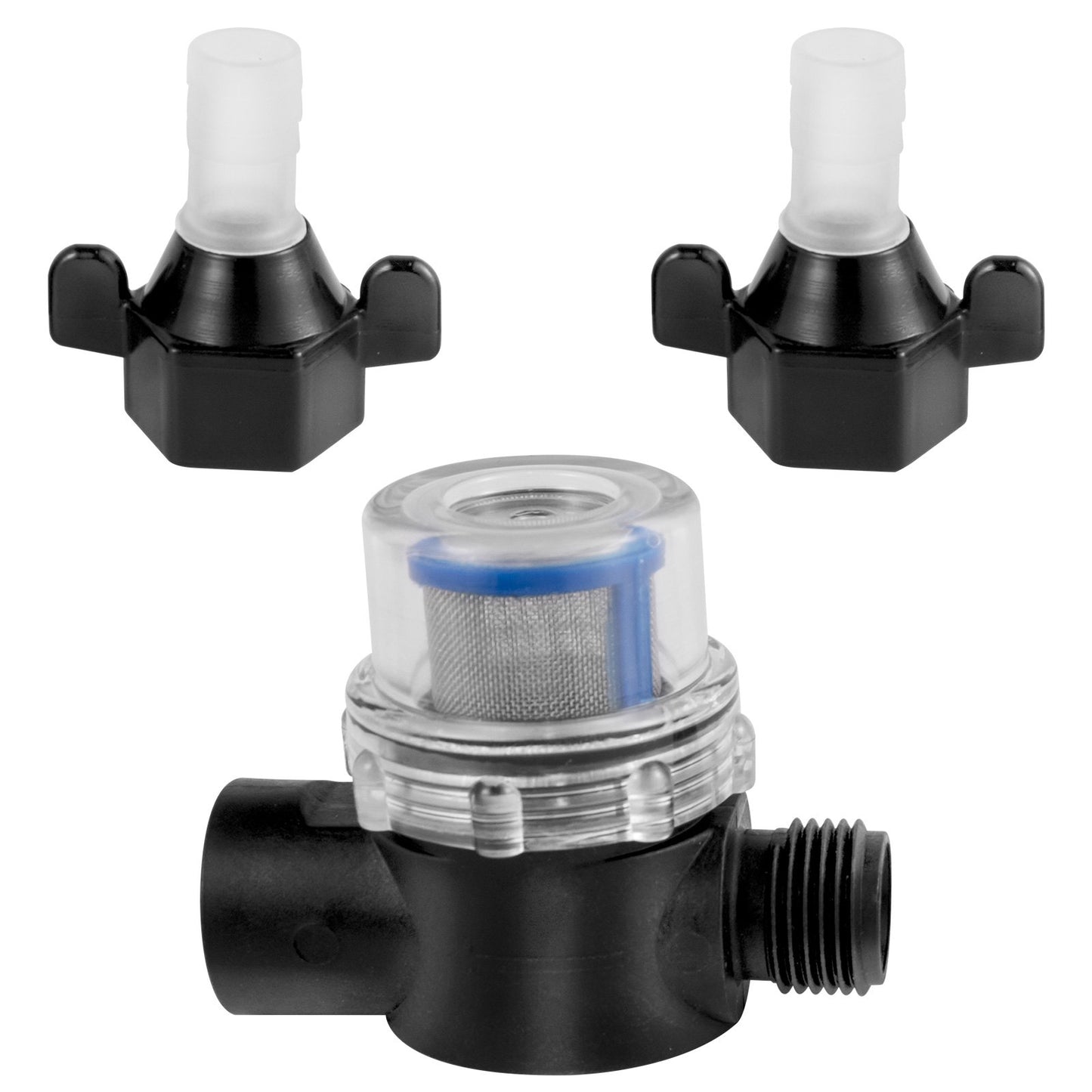 Fresh Water Pump, 12V Self-Priming Spray Pump, 3 GPM RV Water Pump, with Pressure Switch 55 PSI Self-Priming Water Pump, Removable Strainer 12V Diaphragm Pump for RV Camper Marine Boat Lawn