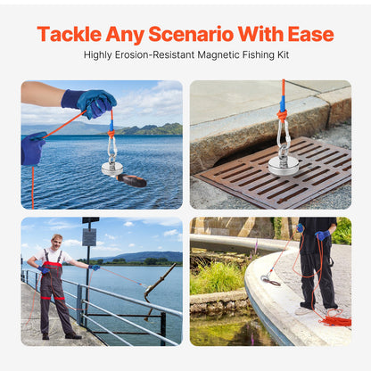 Fiskemagnet Stark Heavy Duty Rare Earth Neodymium Pull Force 700 LBS