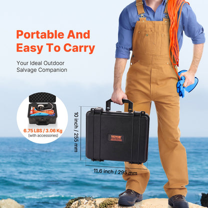 1400 LBS Starkes Angelmagnet-Kit Doppelseitiger Karabiner mit Zugkraft