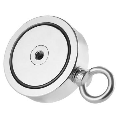 1400 LBS Starkes Angelmagnet-Kit Doppelseitiger Karabiner mit Zugkraft