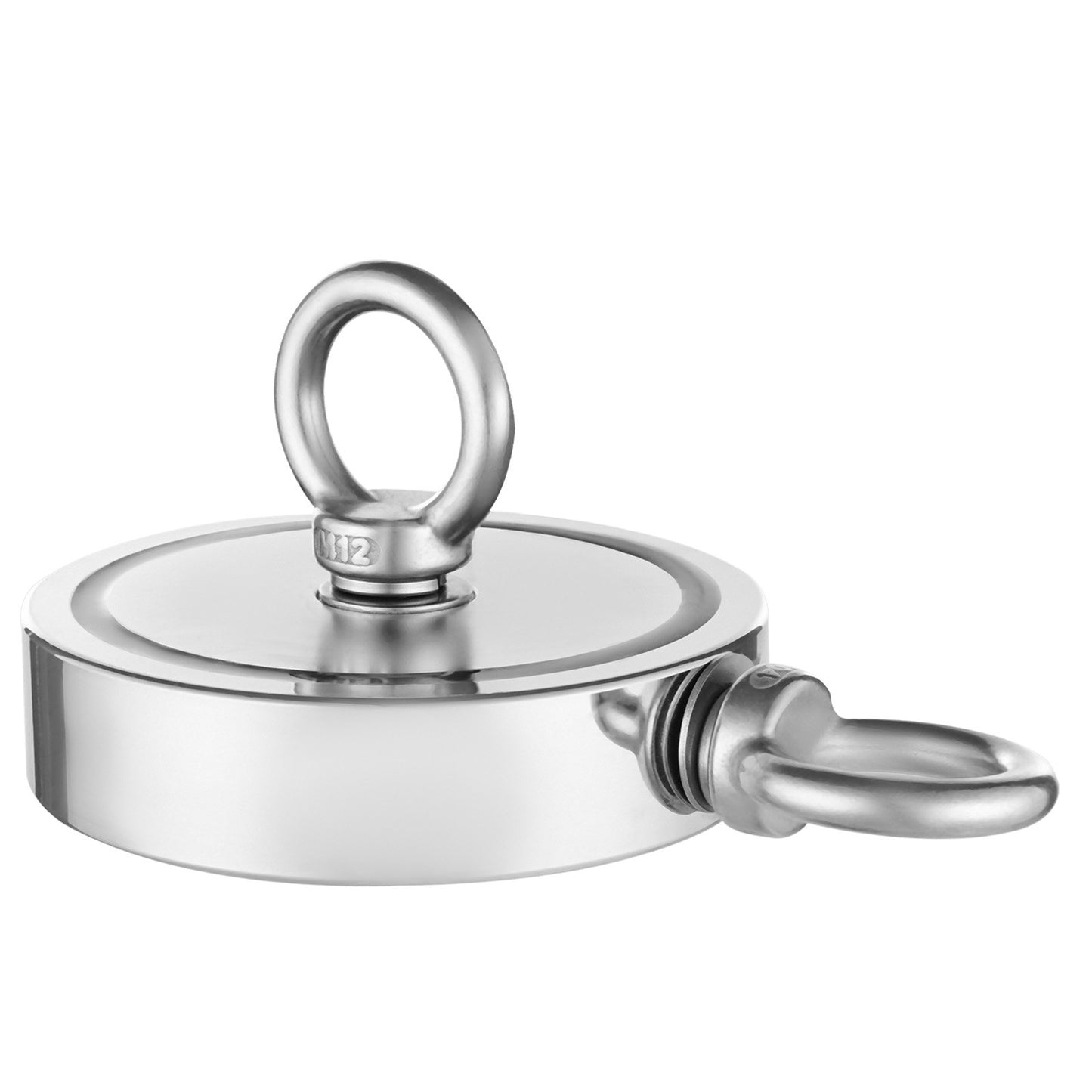 2000 LBS Strong Fishing Magnet Kit Double Sided Traction Rope Carabiner