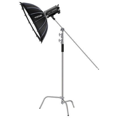 C Tripod Max Height 10.83 Feet/330cm Stainless Steel Photo Light Stand