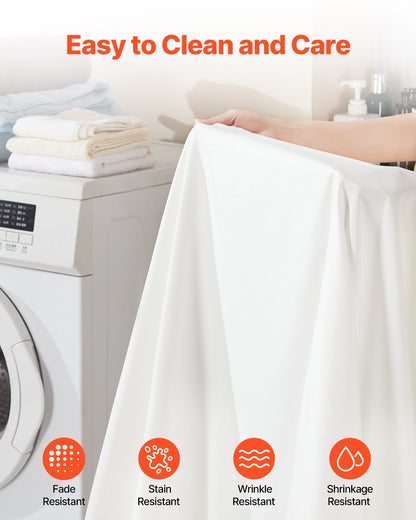 4-Piece Bed Sheet Set - Queen Size, 100% Brushed Microfiber Bedding Set with 2 Pillowcases, 1 Flat Sheet & 1 Fitted Sheet, Breathable & Wrinkle-Resistant Luxury Bed Sheets with 16" Deep Pocket