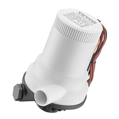 Livewell-pump för båt 12V 1600GPH Livewell-luftningspump Rak 2 inlopp