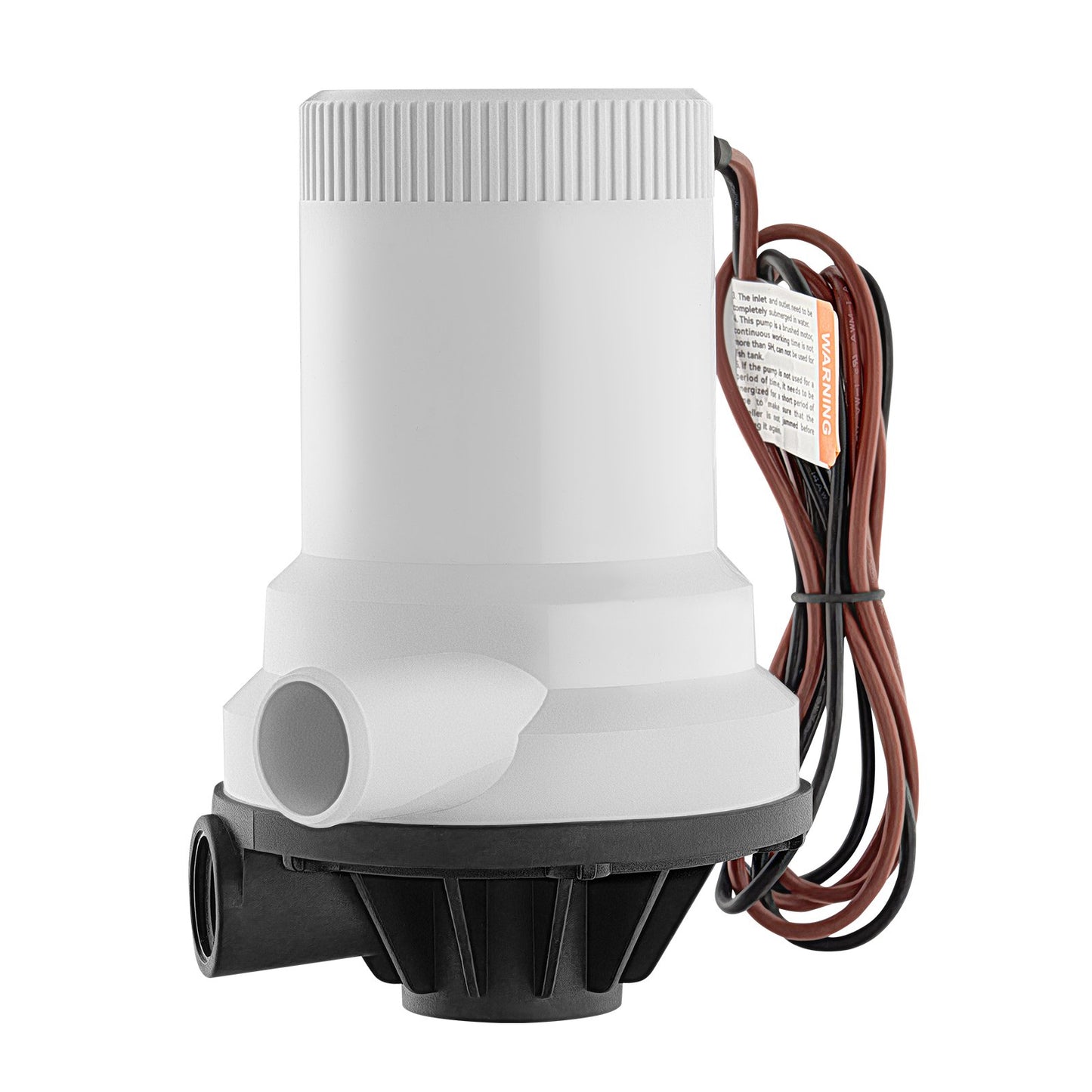 Livewell-pump för båt 12V 1600GPH Livewell-luftningspump Rak 2 inlopp