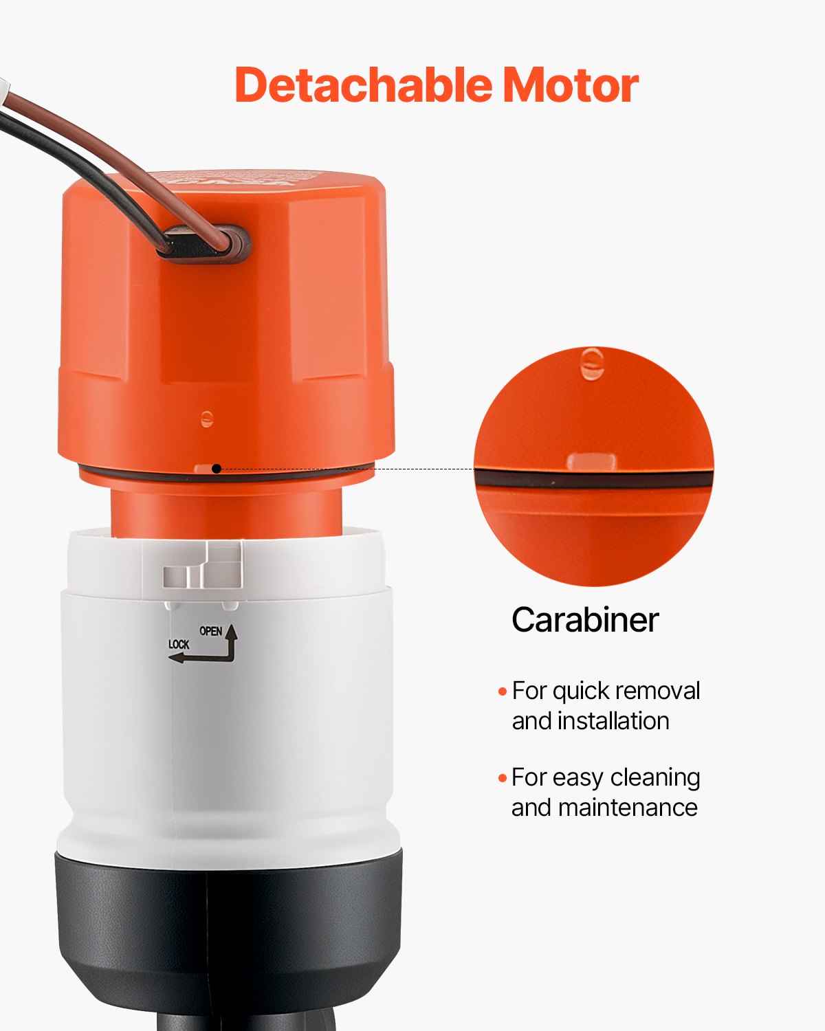 Livewell-Pumpe für Boot, 12 V, 500 GPH, Livewell-Belüftungspumpe, gerade, 2 Einlässe