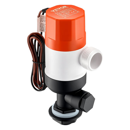 Livewell-Pumpe für Boot, 12 V, 500 GPH, Livewell-Belüftungspumpe, gerade, 2 Einlässe