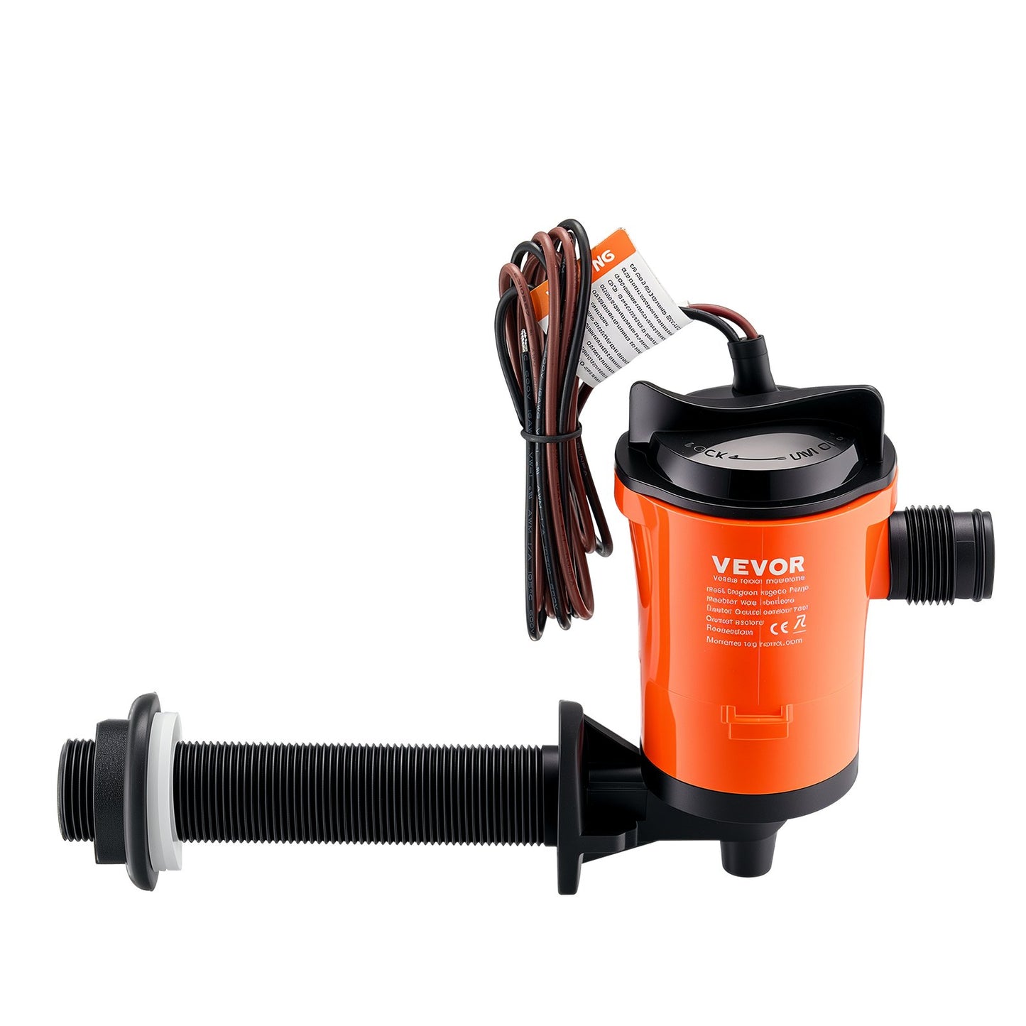 Livewell-Pumpe für Boot, 12 V, 800 GPH, 90 ° Livewell-Belüftungspumpe, Köderbrunnenpumpe