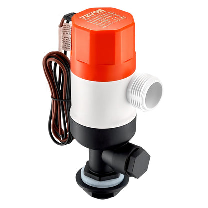 Livewell-Pumpe für Boot, 12 V, 800 GPH, Livewell-Belüftungspumpe, gerade, 2 Einlässe