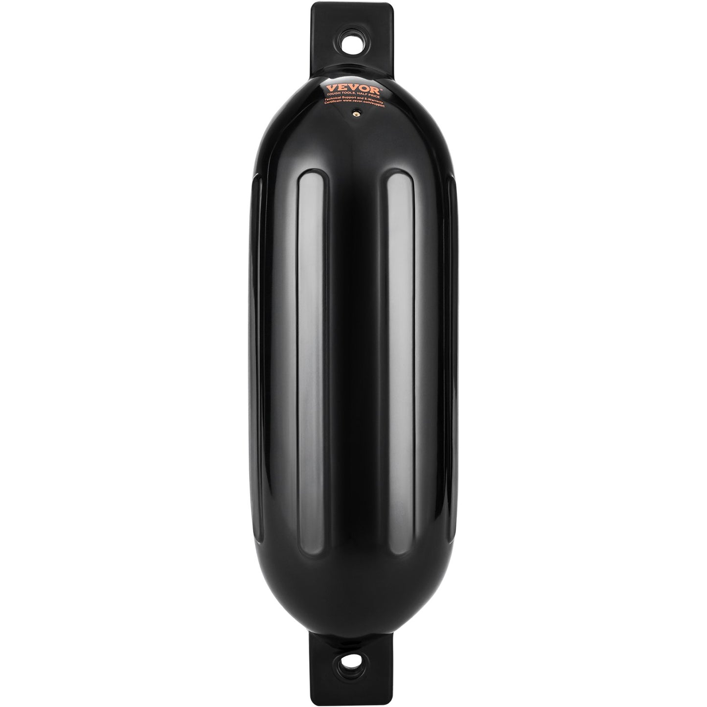 Boat Fenders Inflatable Ribbed Boat Bumpers for Docking 8.5" x 26" Black