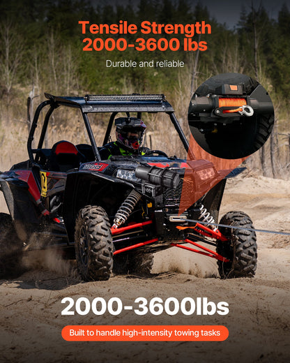 Winch Mount, Winch Capacity of 2000-3600 lbs, Trailer Hitch Winch Mount for Select Polaris Sportsman Models (2009 and Newer), 2 Mounting Hole Design, Powder Coated Steel, Fit for Desert Rescue