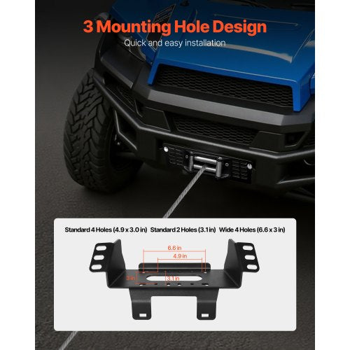 Towbar Winch Mount for Select Polaris Ranger Models (2010-2021) | EU