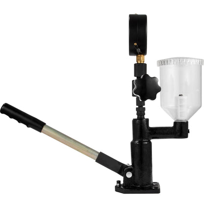 Dieselinjektormunstyckestrycktestare, bränsleinjektormunstycketestare med dubbelskalemätare för att justera injektormunstyckets tryck och testa dieselinjektormunstyckets poptryck