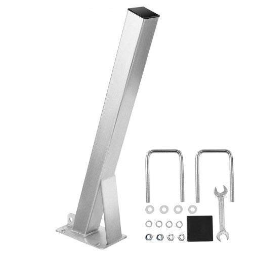 Boat Trailer Winch Stand, 3 x 3 x 34-inch Winch Posts, Boat Winch Mount with U-Bolts for 3 Inches W x 3-4 Inches H Trailer Tongue, Galvanized, Fit for Jet Ski, Sailboat, Fishing Boat, Speedboat