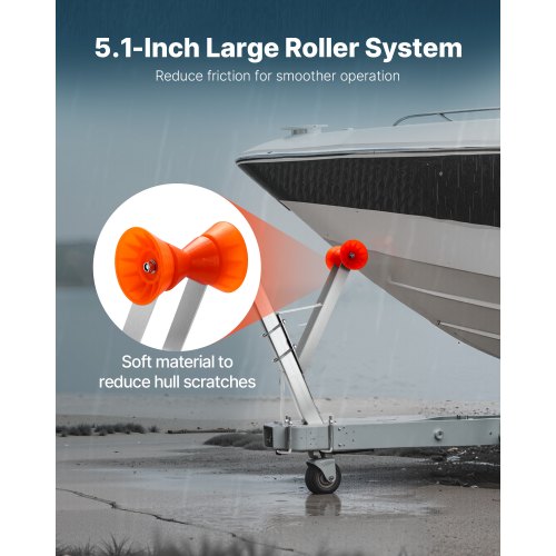 Bootswindenständer 51-76 mm Windenpfosten Bootsanhänger Windensitz mit Rolle