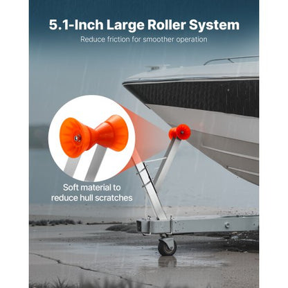 Bootswindenständer 51-76 mm Windenpfosten Bootsanhänger Windensitz mit Rolle