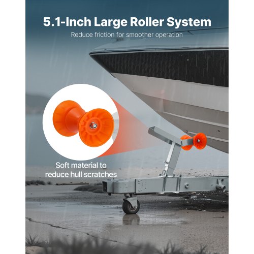 Vinschstativ för båttrailer med rulle, justerbar höjd, båtvinschfäste