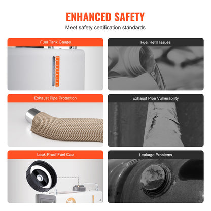 Diesel Luftvärmare 12V/24V 2KW Bluetooth APP Fjärrkontroll för utomhusbruk