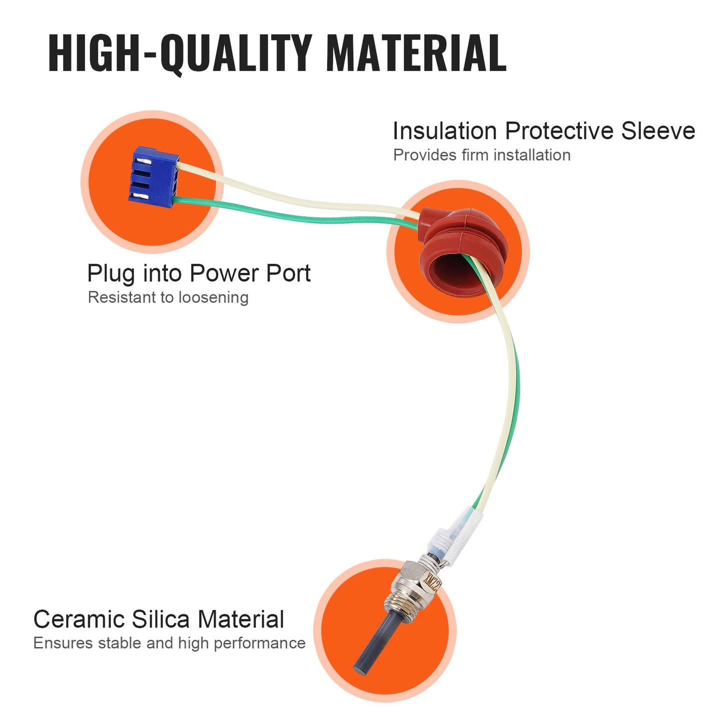 Glühkerzensatz für Dieselheizung, Reparatursatz für Keramikglühkerzen, Teil für Luftdiesel-Standheizung mit Demontagehalterung, Umbausatz für Dieselheizung zum Austausch von 2 kW/5 kW/8 kW Dieselheizungen
