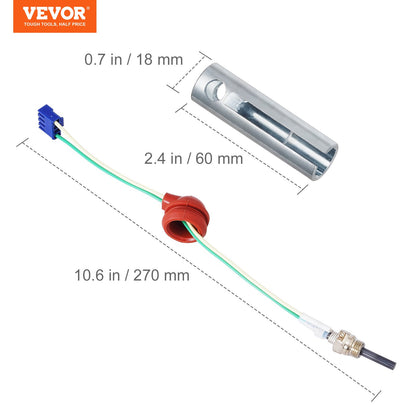 Diesel Heater Glow Plug Kit, Ceramic Glow Plug Repair Kit, Air Diesel Parking Heater Part with Removal Fitting Tool, Diesel Heater Rebuild Kit for 2KW/5KW/8KW Diesel Heater Replacement