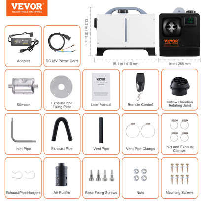 5-8KW Diesel Heater, Diesel Air Heater All in One with Remote Control and LCD Screen, Fast Heating Low Noise, Portable Diesel Heater for Truck Van RV Trailer Camper
