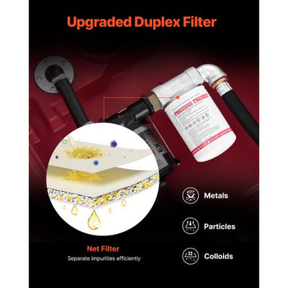 Tragbarer Dieselkraftstofftank, 116 Gallonen, Benzintank, 12 V, Transferpumpe, 10 GPM