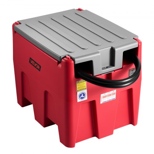 Portable Diesel Fuel Tank 58 Gallon Gasoline Tank 12V Transfer Pump 10GPM