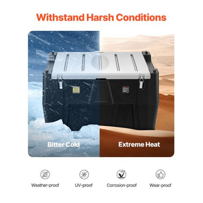 Portable Diesel Tank 128 Gallon Diesel Fuel Tank with 12V Transfer Pump 10GPM Black