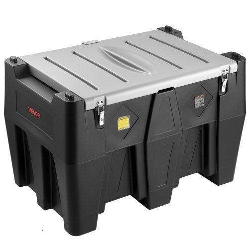 Portable Diesel Tank 128 Gallon Diesel Fuel Tank with 12V Transfer Pump 10GPM Black