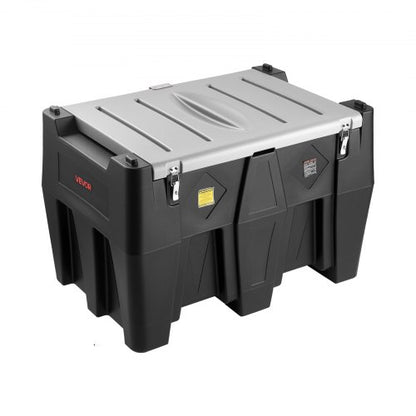 Portable Diesel Tank 128 Gallon Diesel Fuel Tank with 12V Transfer Pump 10GPM Black