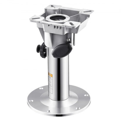 Boat Seat Pedestal, Adjustable Height from 12.76 to 18.7 Inches, Aluminum Alloy Boat Chair Base with Locking Design, Waterproof & Rust-resistant, Ideal for Fishing and Boating Enthusiasts
